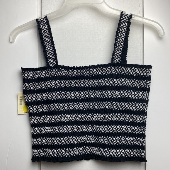 AEROPOSTALE Black & White Smocked & Yellow Knit Cropped Tank Tops Sz M & L\G - Picture 13 of 16